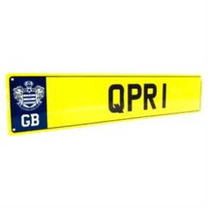 QPR nummerplade skilt